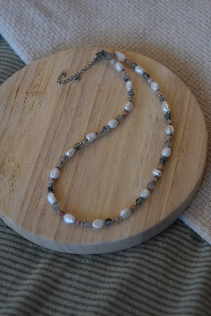 Sandy Dunes: Beaded Necklace