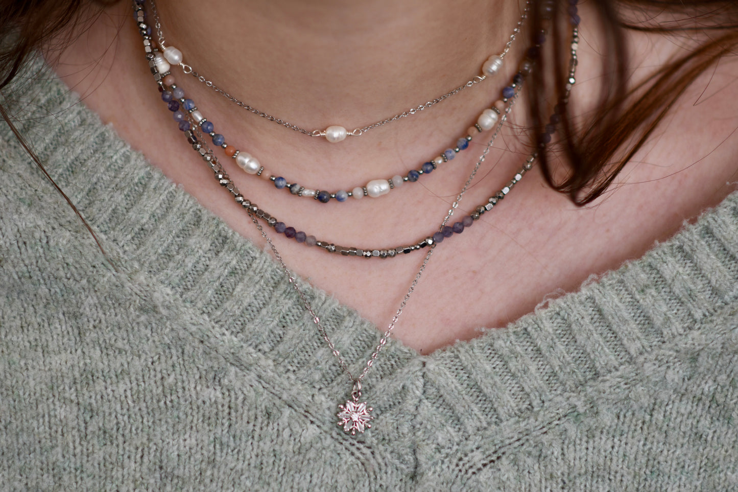 Winter Snowflake: Pendant Necklace
