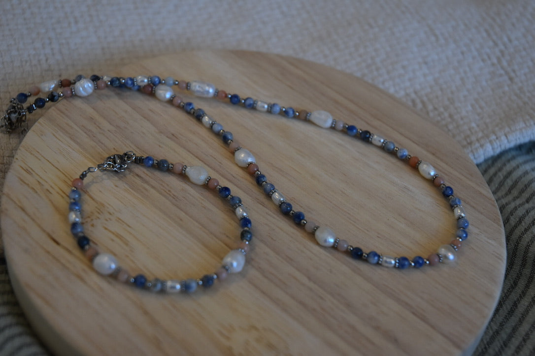 Shoreline Bliss: Beaded Necklace