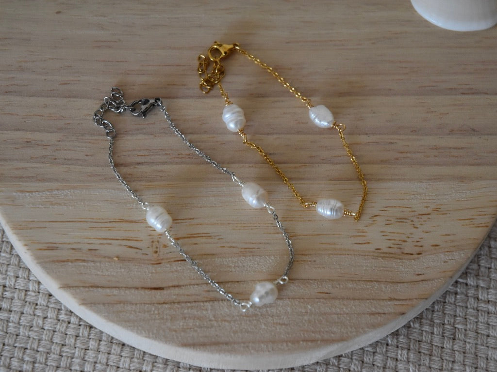 Pearl Link: Beaded Bracelet
