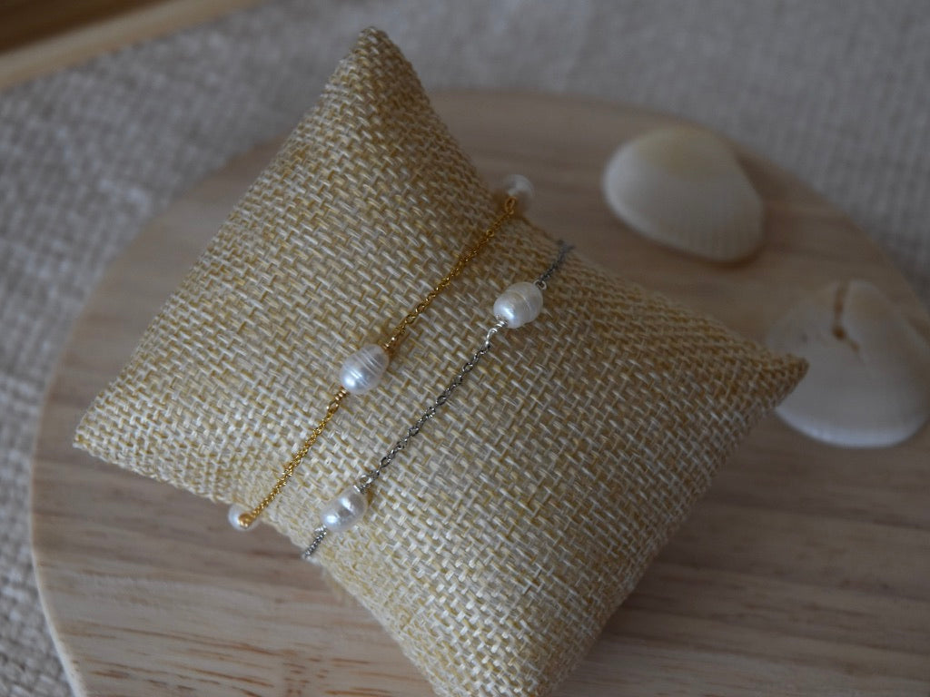 Pearl Link: Beaded Bracelet