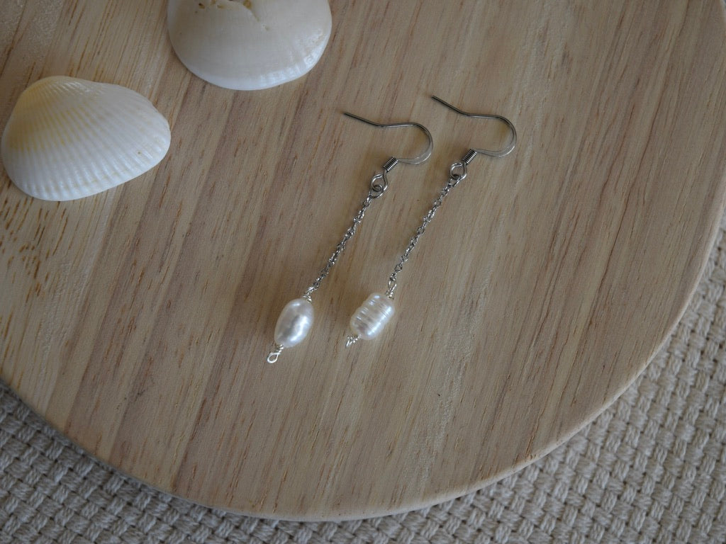 Pearl Drop: Dangle Earrings