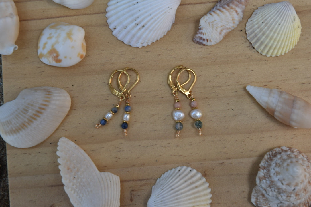 Coral Drops: Dangle Earrings