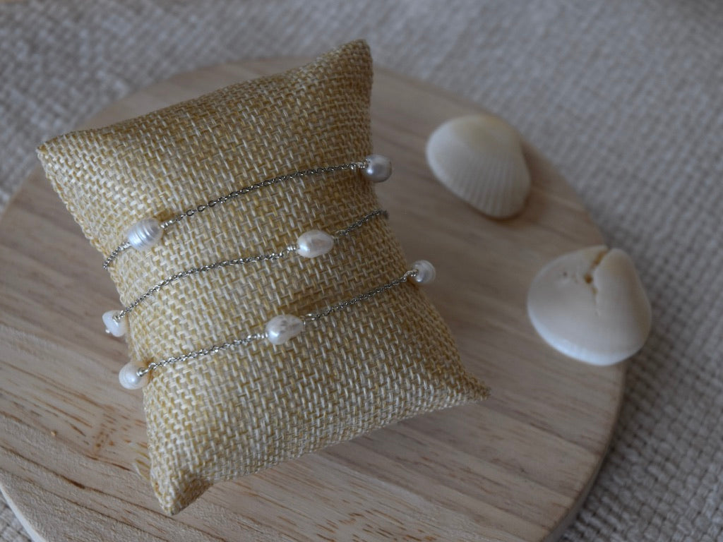 Pearl Link: Beaded Bracelet