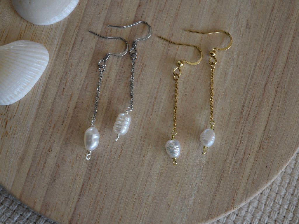 Pearl Drop: Dangle Earrings