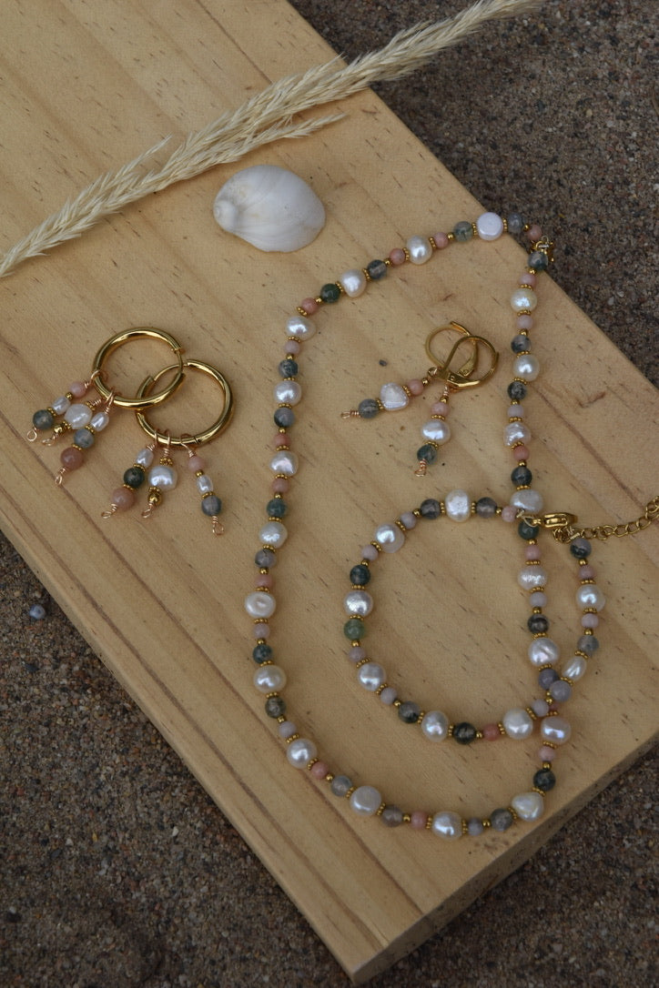 Coral Drops: Dangle Earrings
