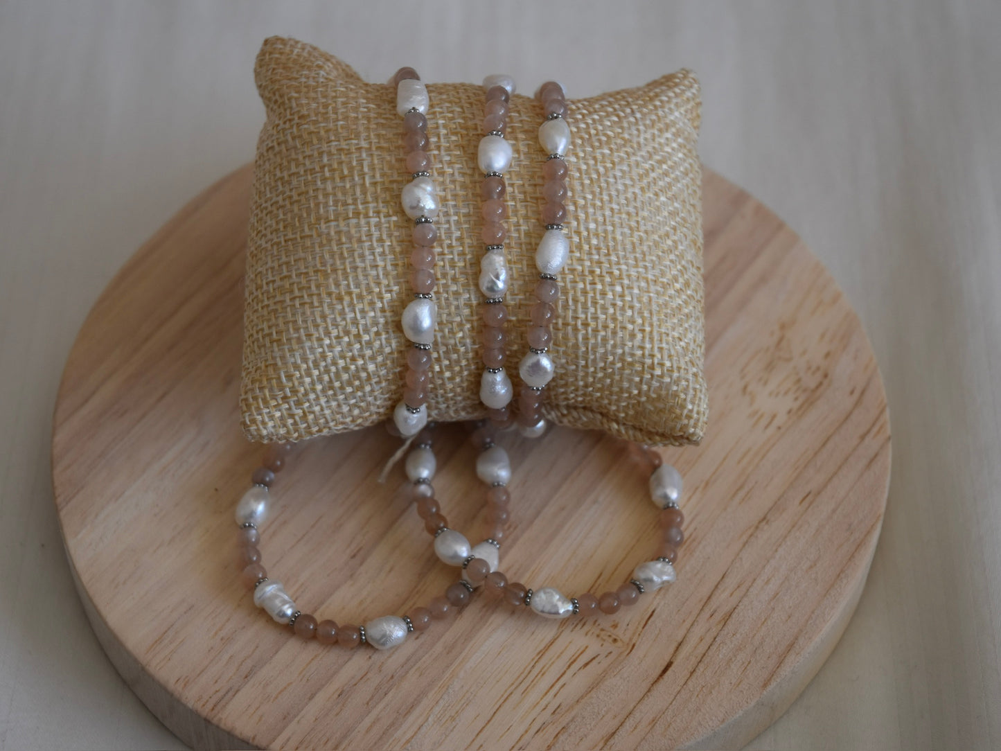 Golden Dusk: Beaded Bracelet