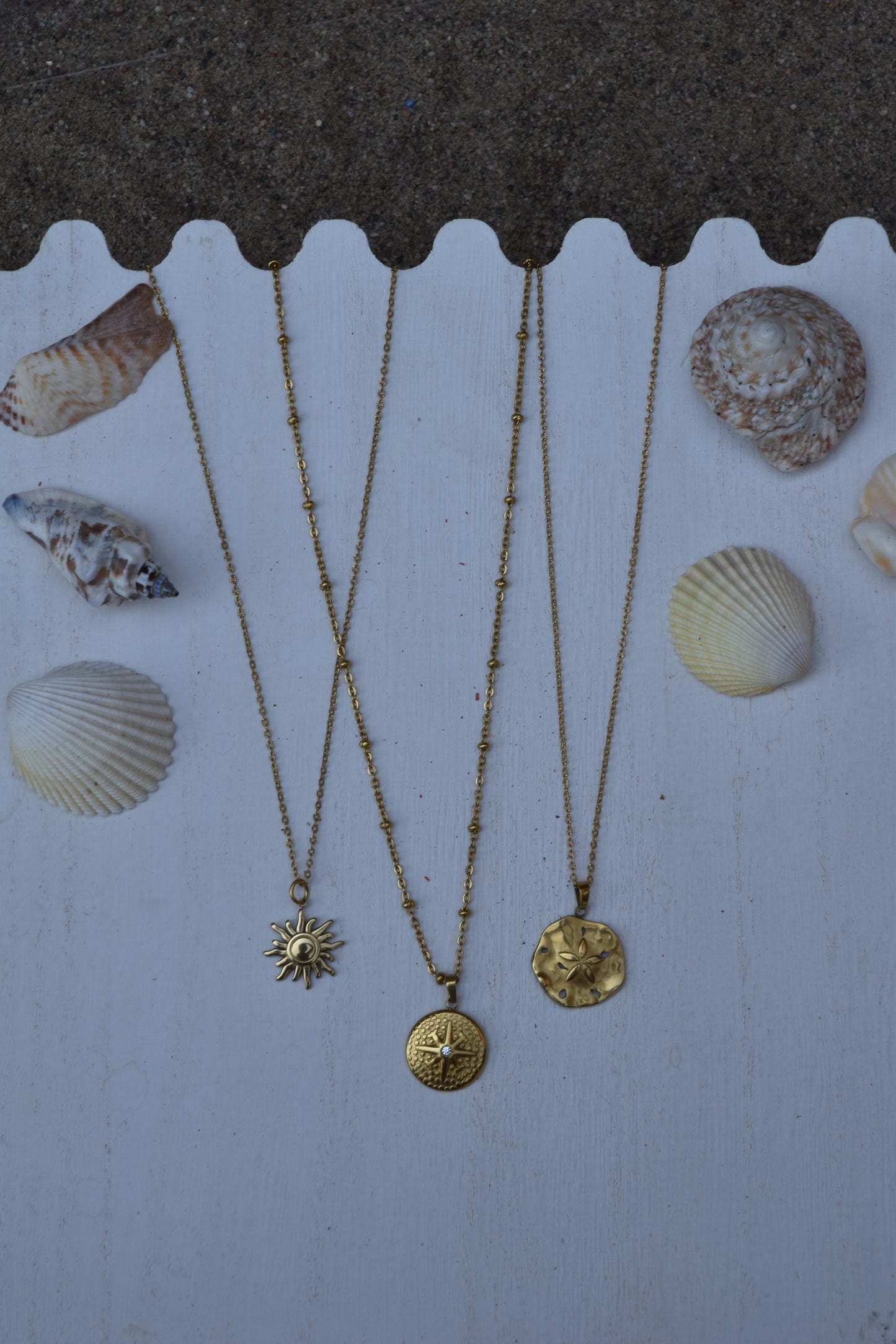 Sand Dollar: Pendant Necklace