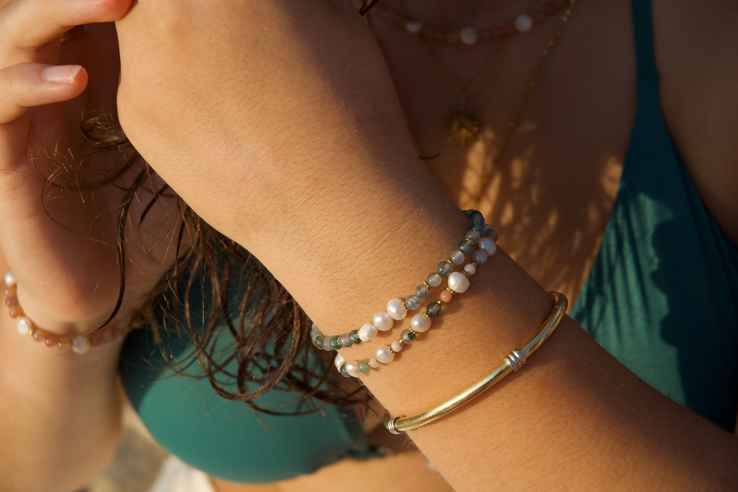 Sandy Dunes: Beaded Bracelet