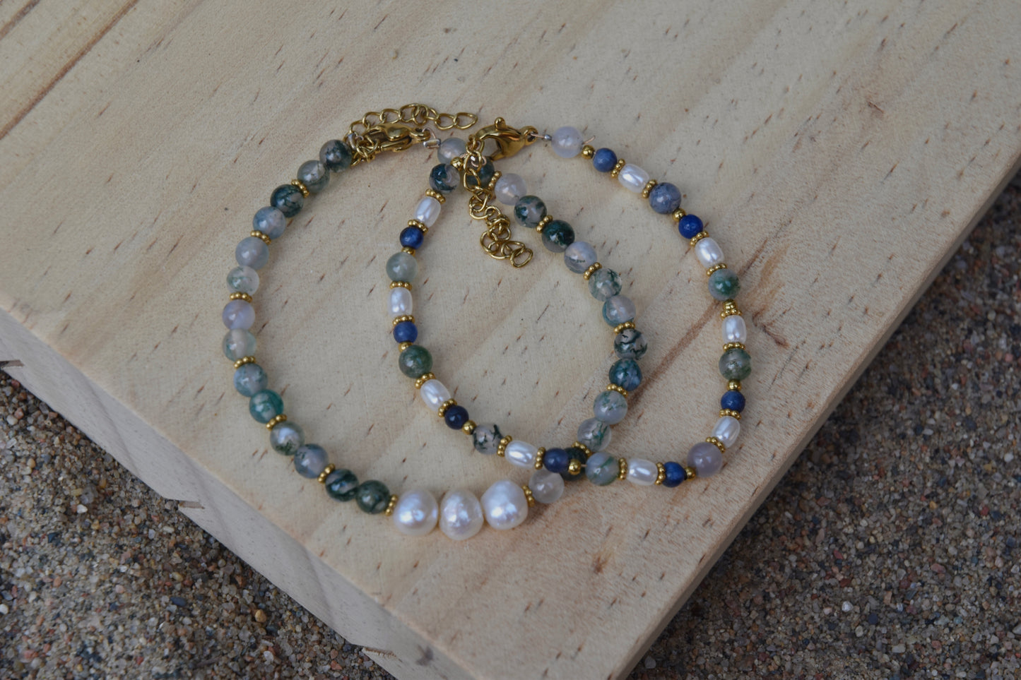 Lagoon Reflections: Beaded Bracelet