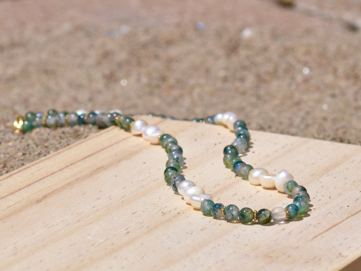 Lagoon Reflections: Beaded Necklace
