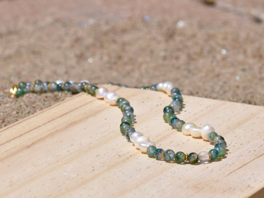 Lagoon Reflections: Beaded Necklace