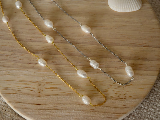 Pearl Link: Beaded Necklace
