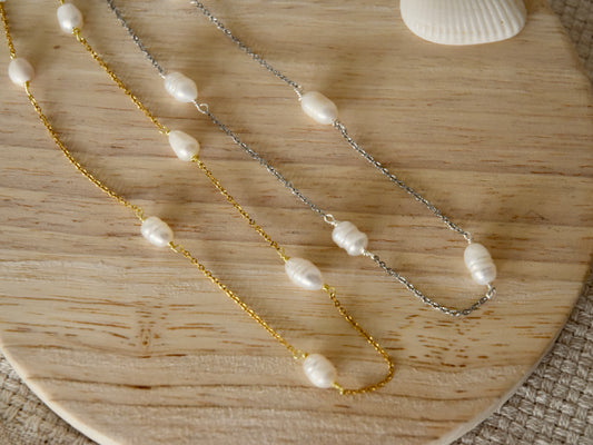 Pearl Link: Beaded Necklace
