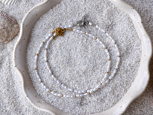Mini Pearl: Beaded Anklet