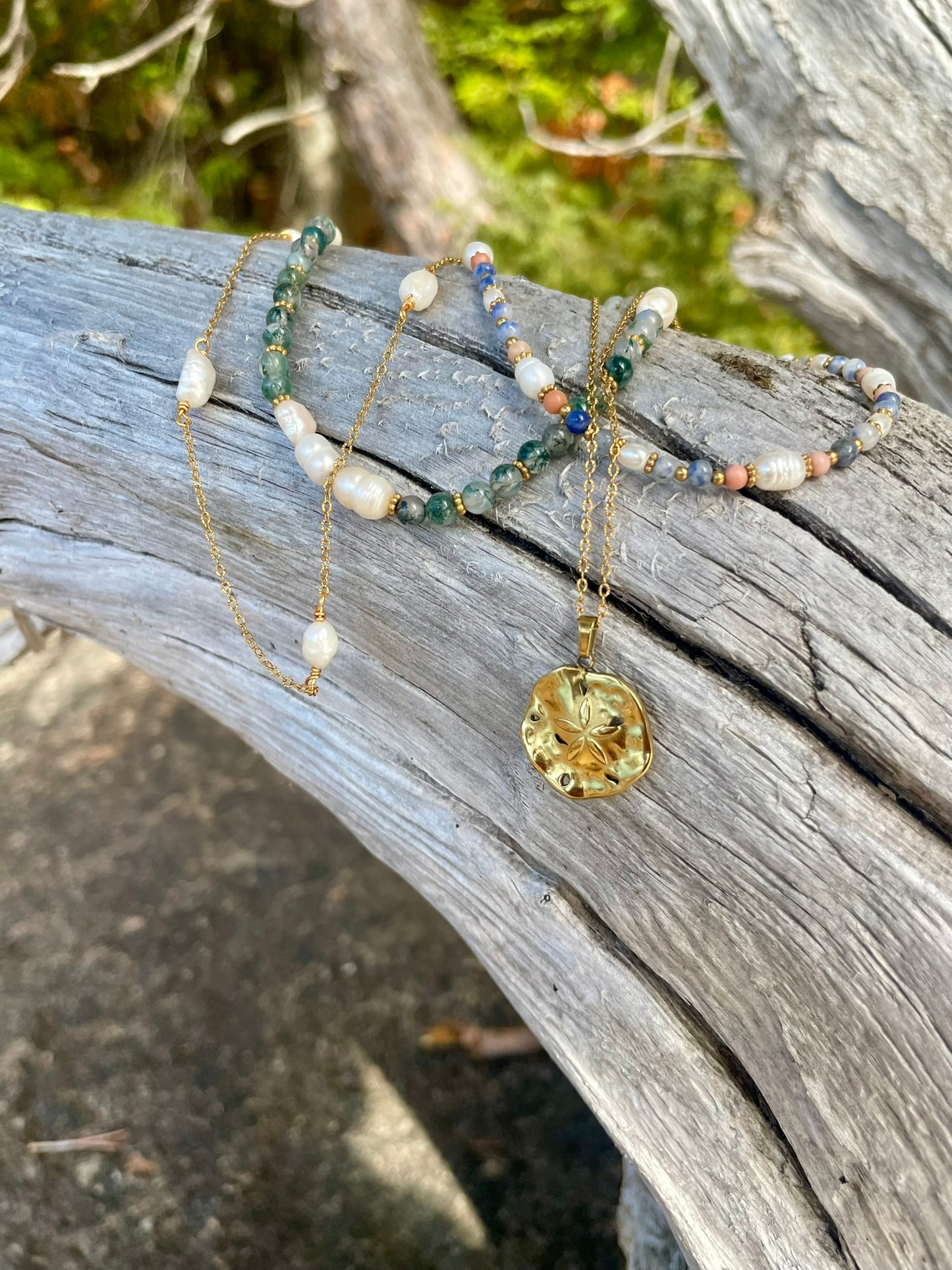 Lagoon Reflections: Beaded Necklace