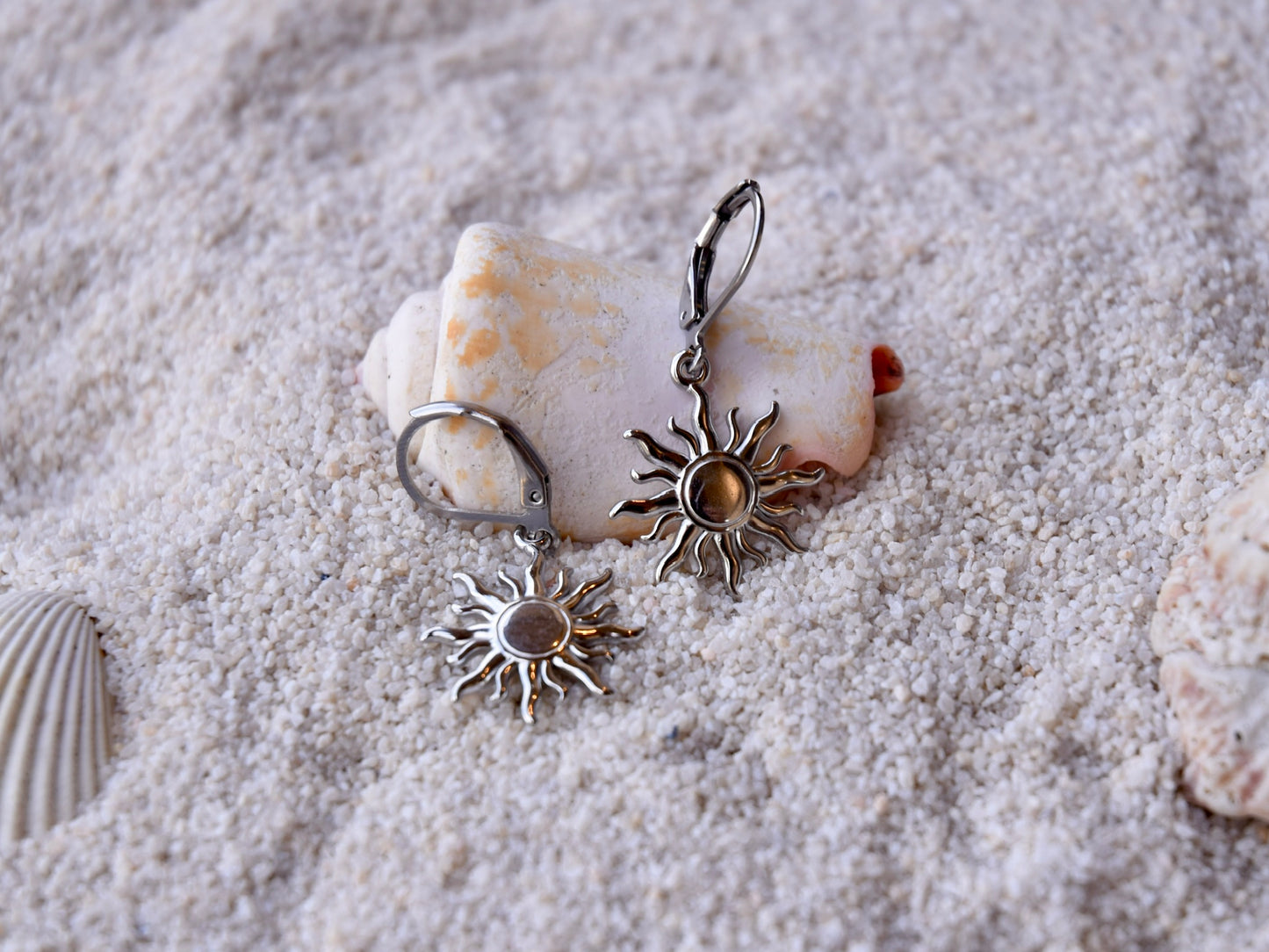 Solar Beam: Dangle Earrings