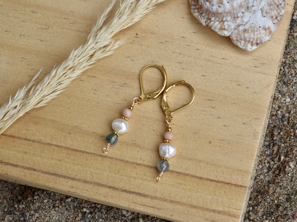 Coral Drops: Dangle Earrings
