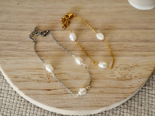 Pearl Link: Beaded Bracelet