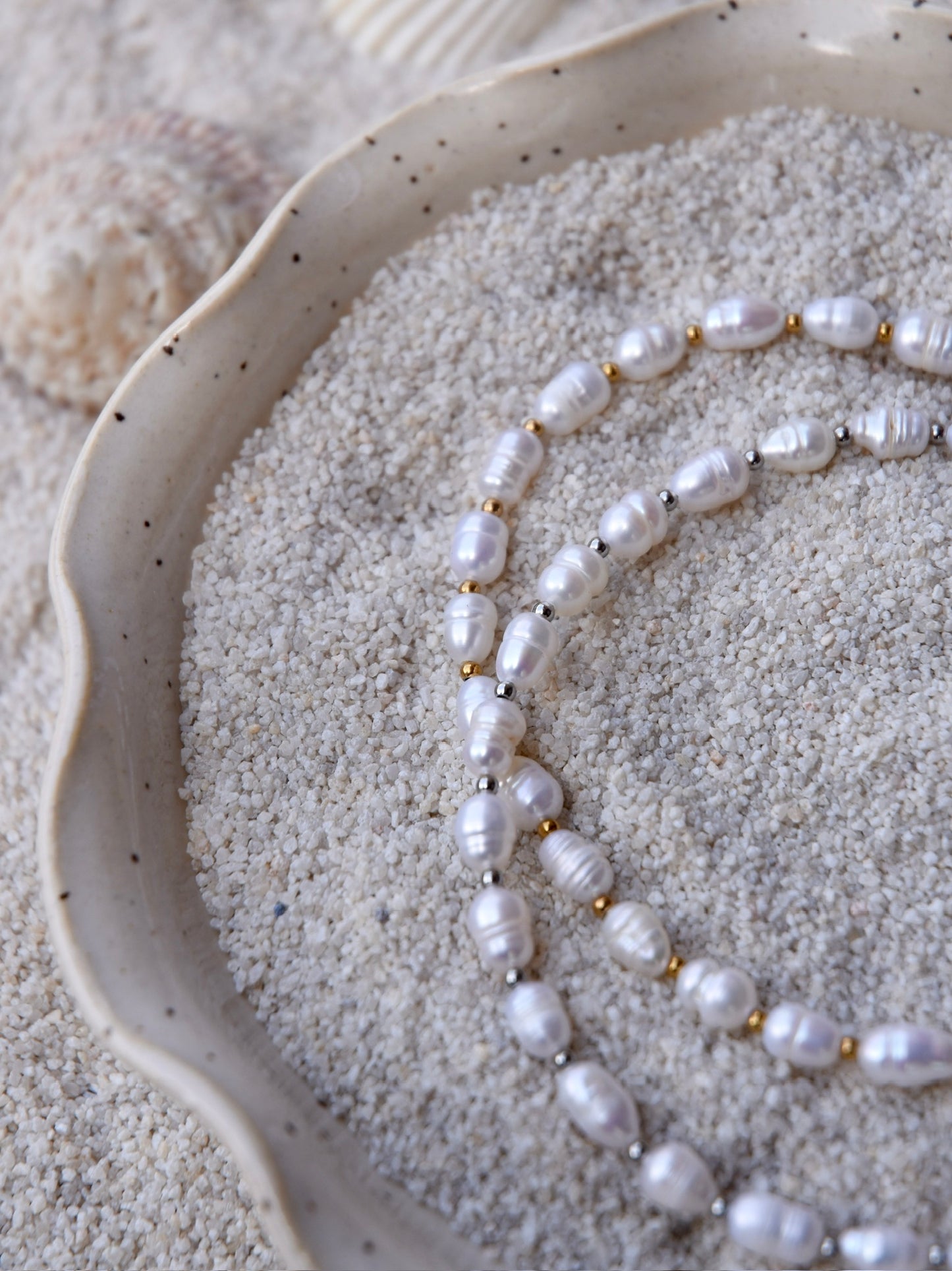 Classic Pearl: Beaded Anklet