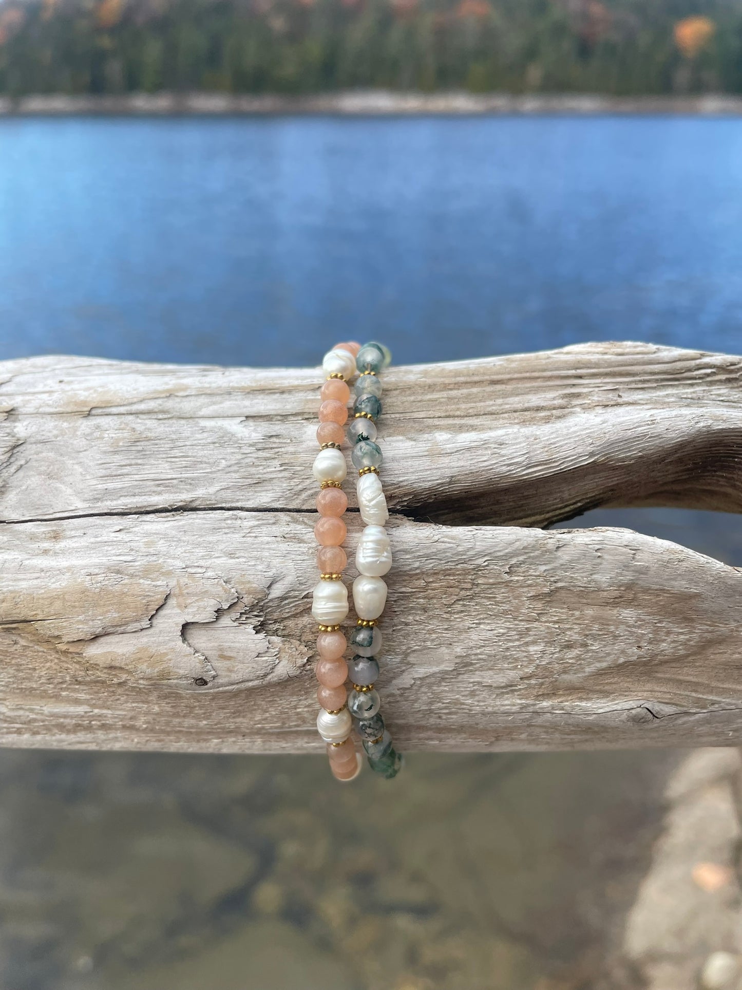 Golden Dusk: Beaded Bracelet