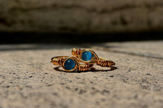 Ocean's Heart: Beaded Ring