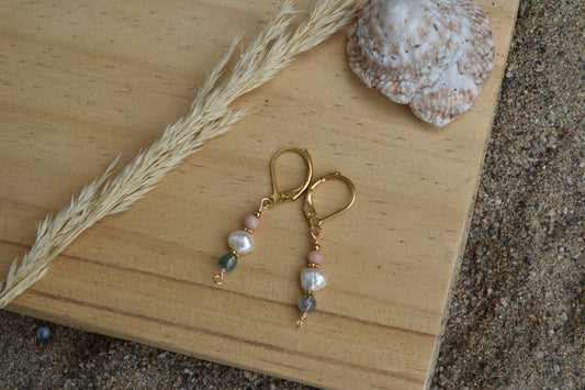 Coral Drops: Dangle Earrings