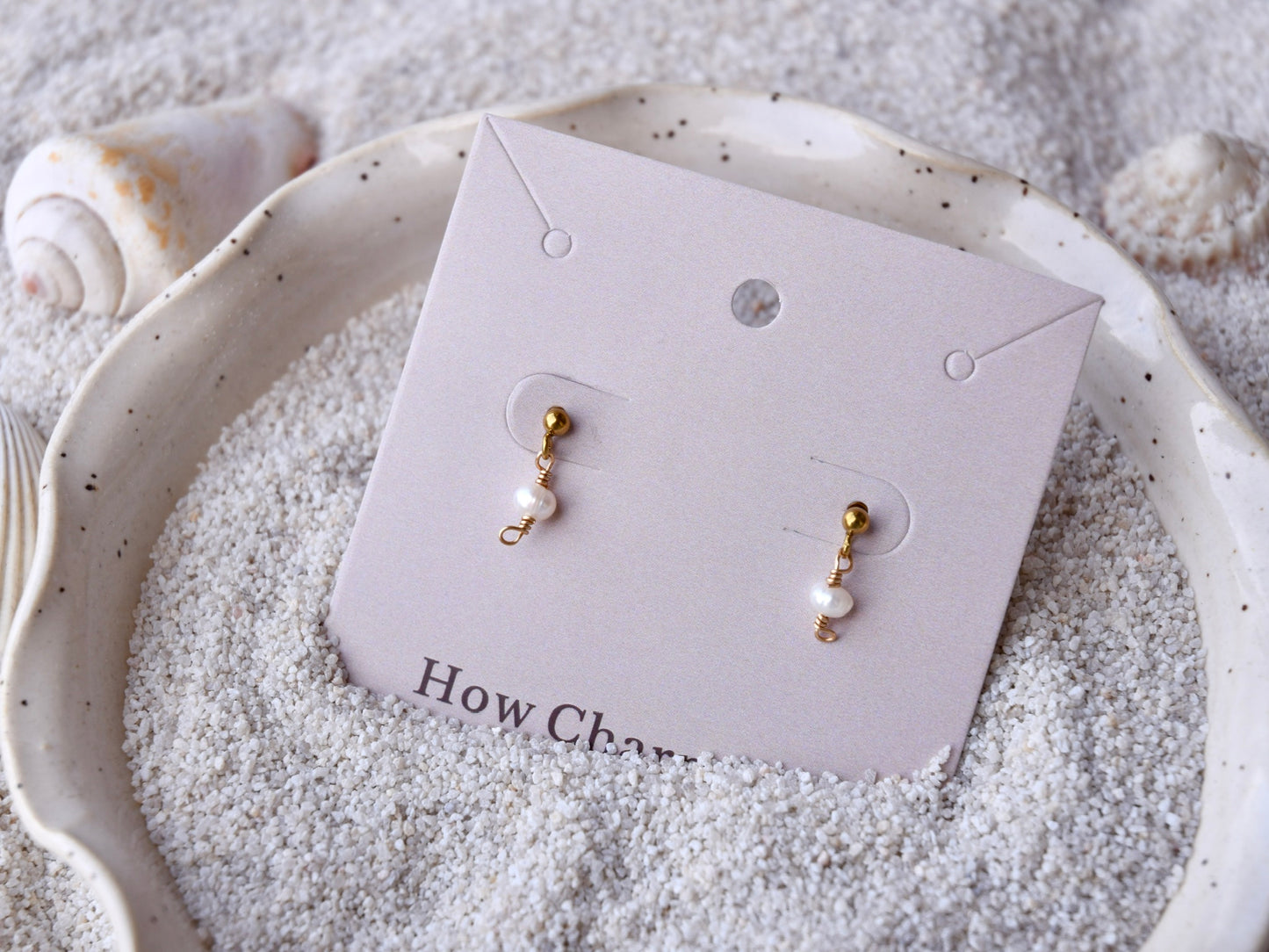 Pearl Flow Mini: Dangle Earrings