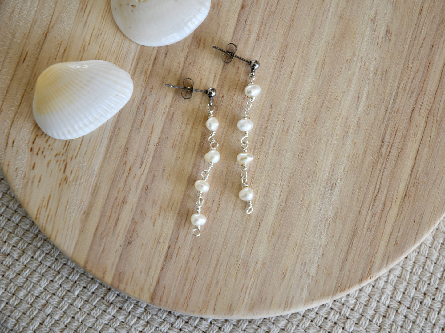 Pearl Flow: Dangle Earrings