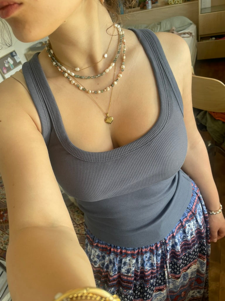 Lagoon Reflections: Beaded Necklace