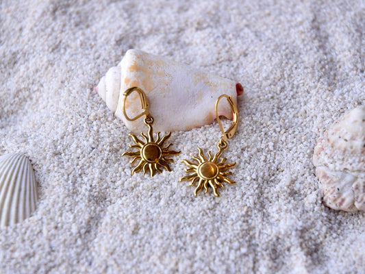 Solar Beam: Dangle Earrings