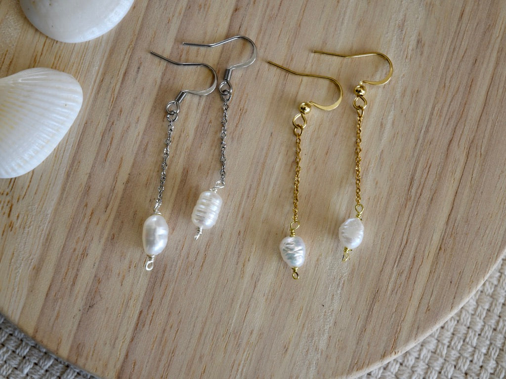 Pearl Drop: Dangle Earrings