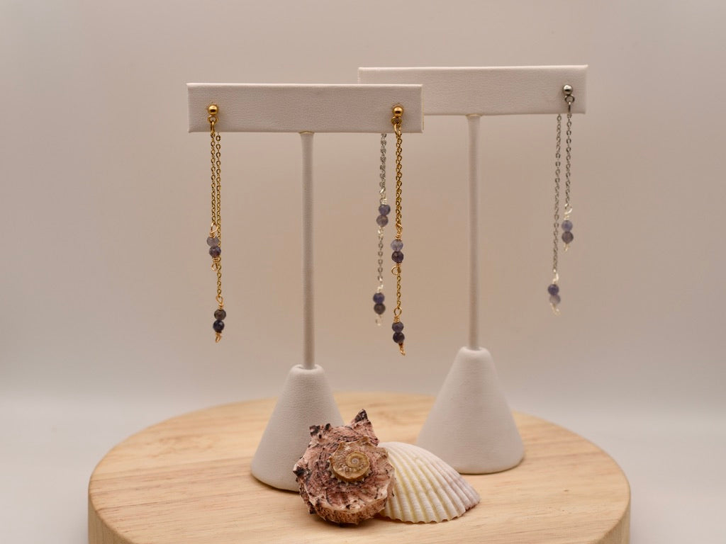 Soft Glow Threads: Dangle Earrings