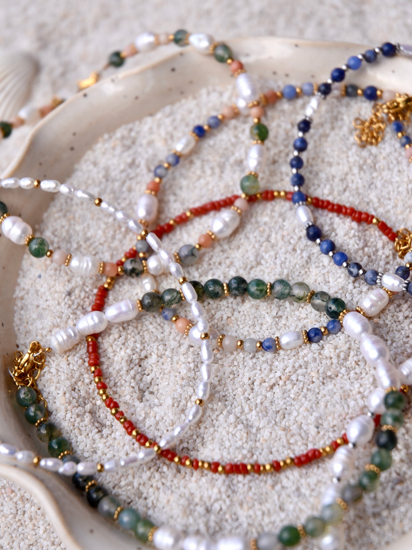 Golden Dusk: Beaded Anklet