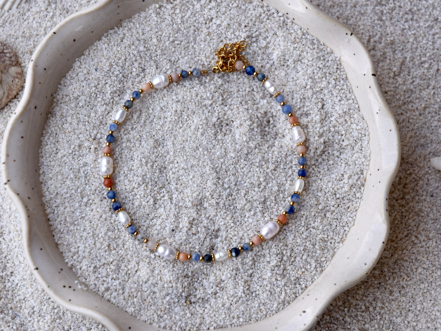 Shoreline Bliss: Beaded Anklet