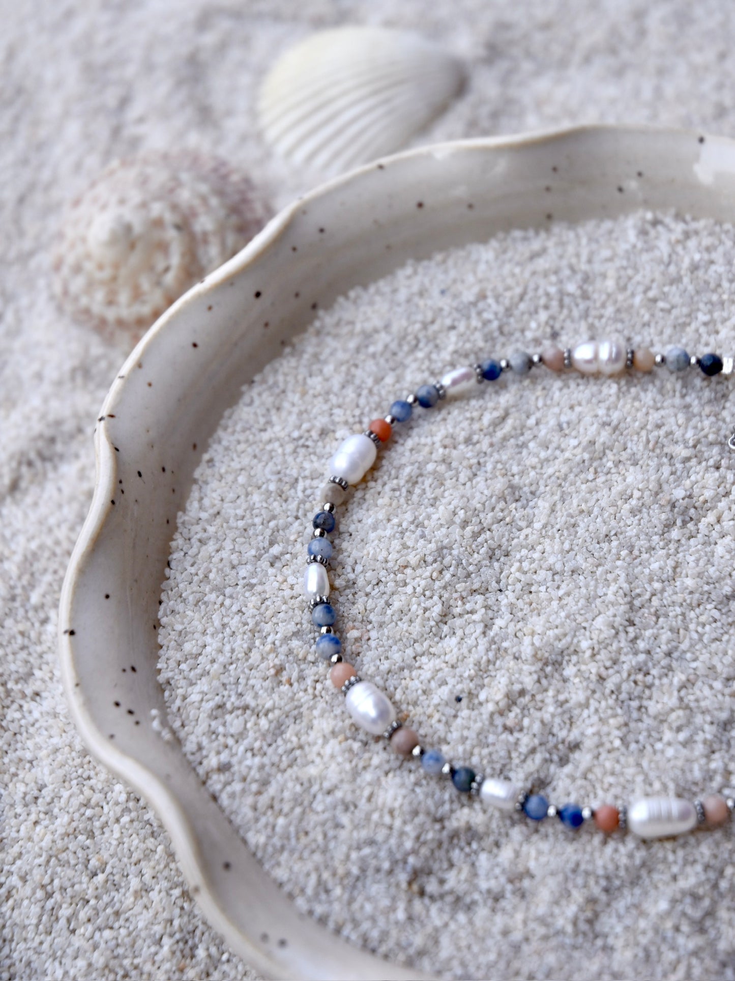 Shoreline Bliss: Beaded Anklet