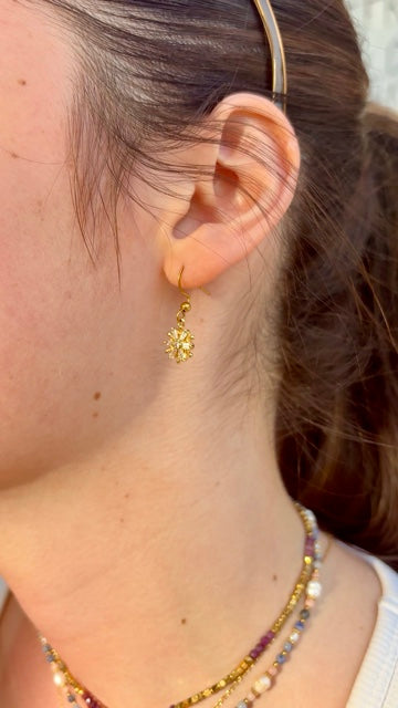 Winter Snowflake: Dangle Earrings