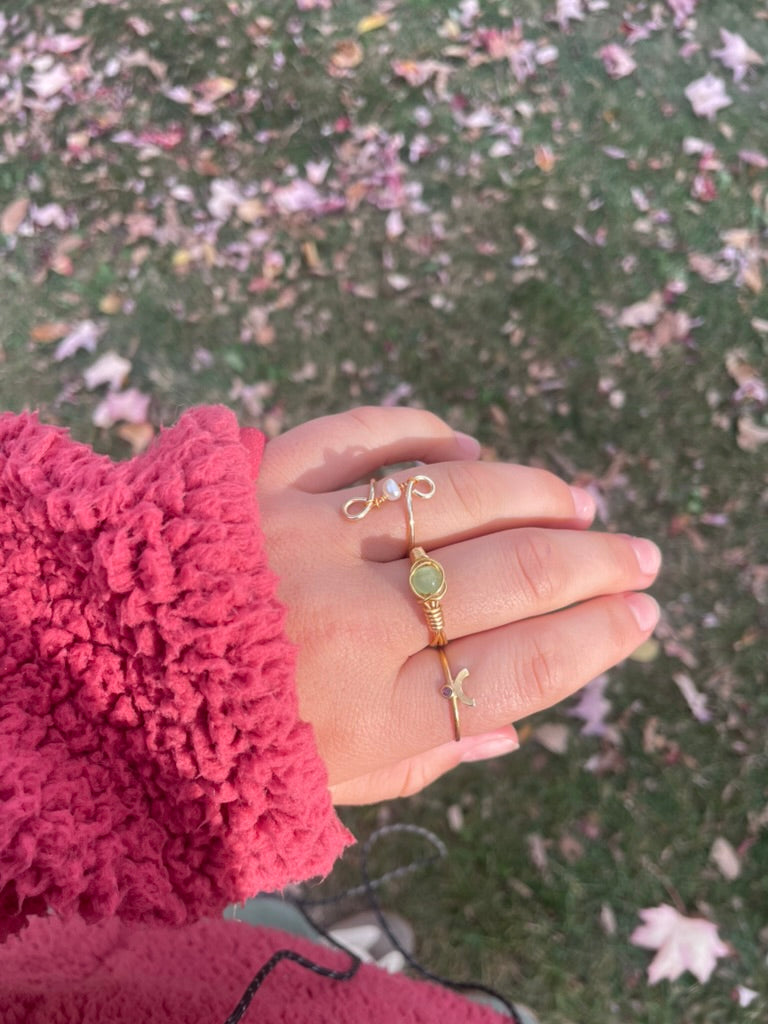 Coastal Treasure: Beaded Ring