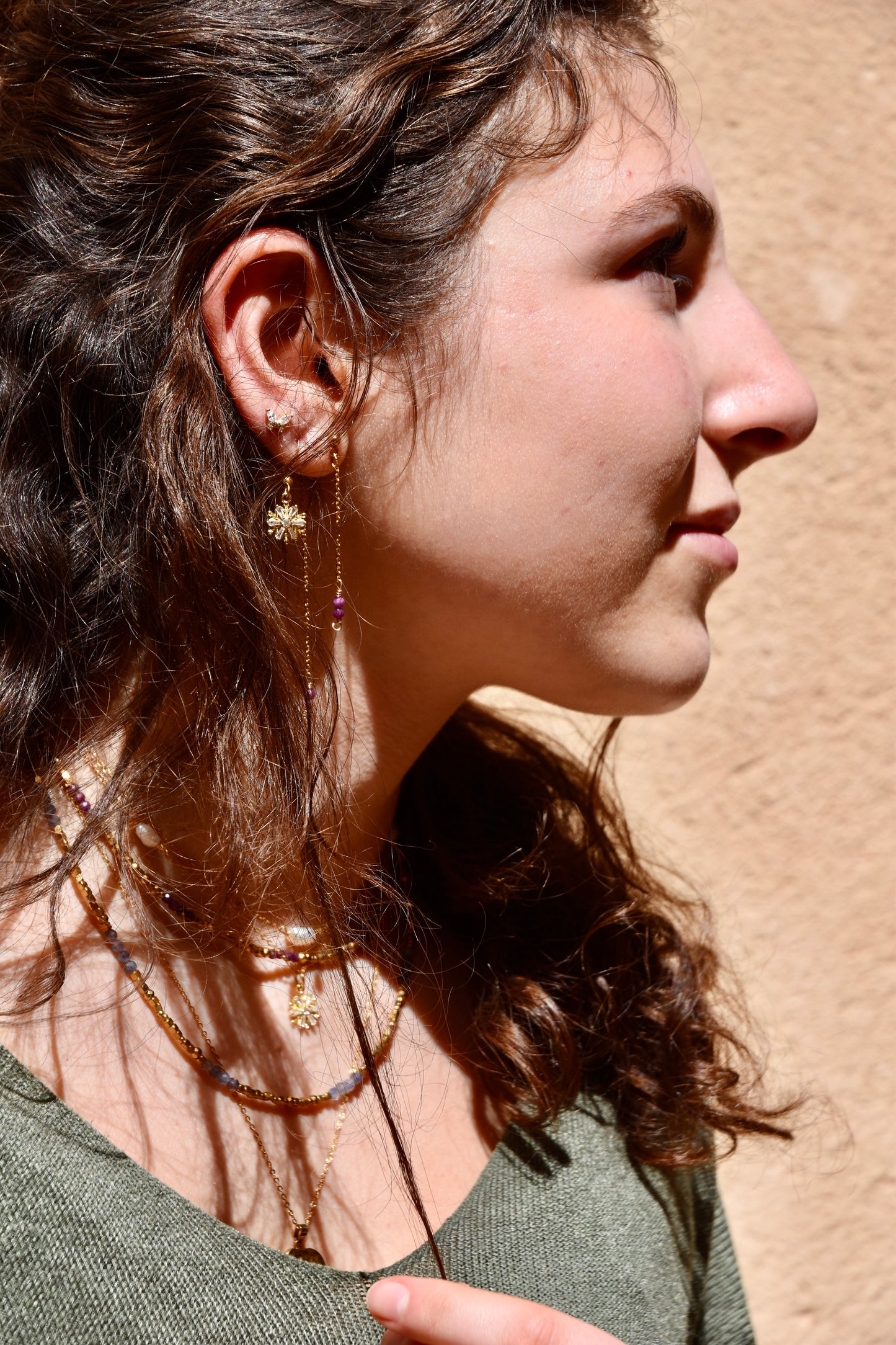Winter Snowflake: Dangle Earrings