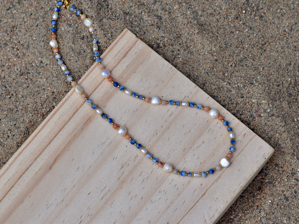 Shoreline Bliss: Beaded Necklace