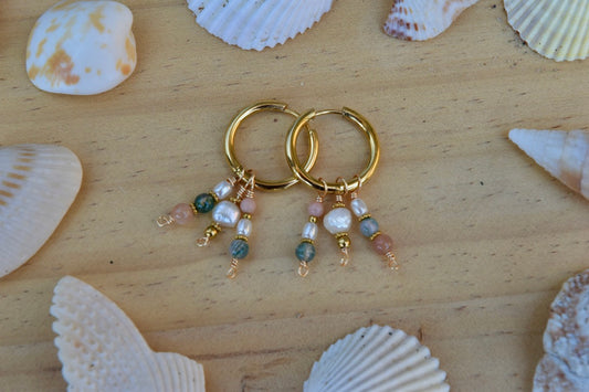 Coral Reef: Hoop Earrings