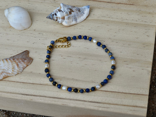 Midnight Tide: Beaded Bracelet