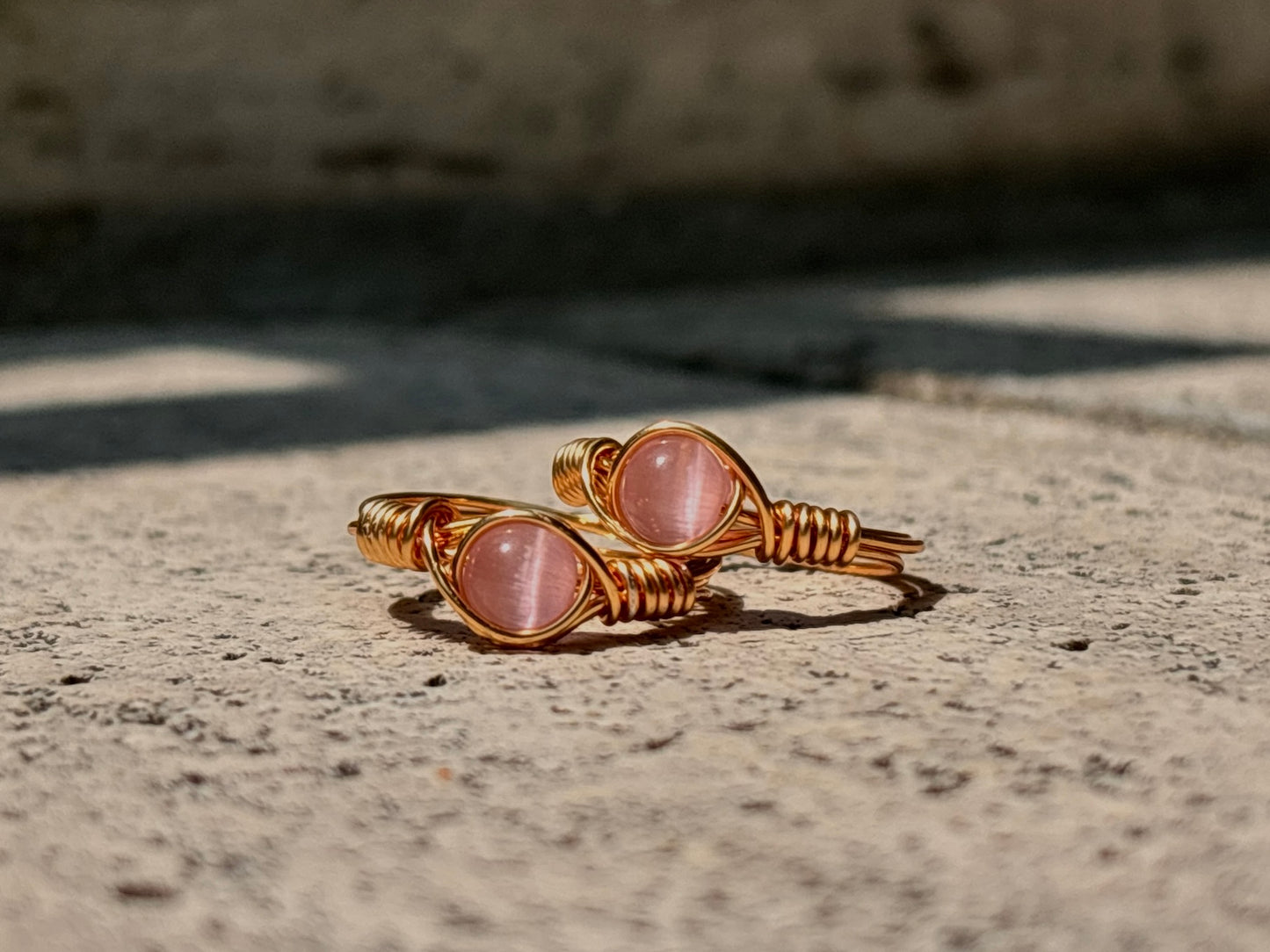 Pink Mirage: Beaded Ring