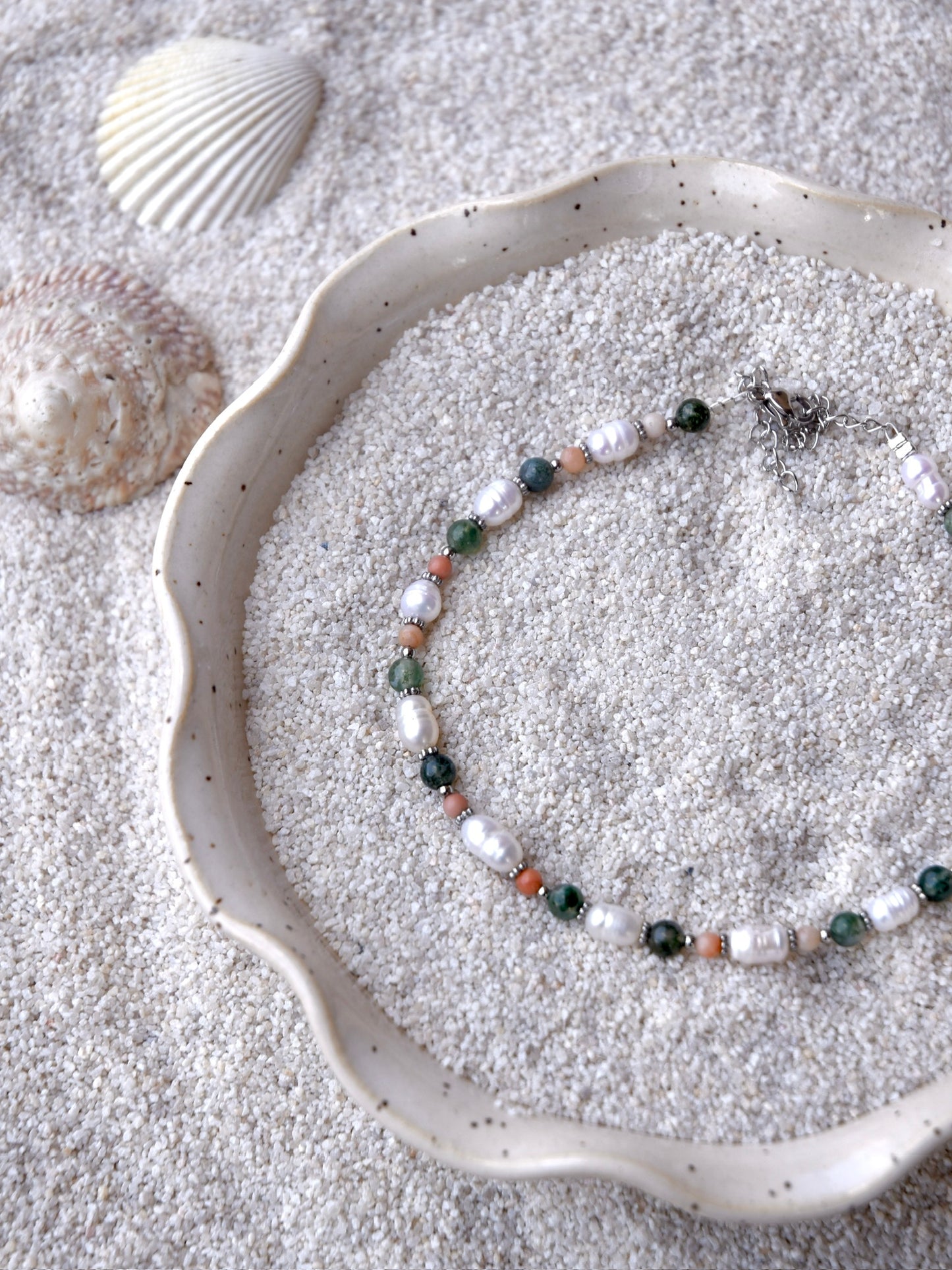 Sandy Dunes: Beaded Anklet