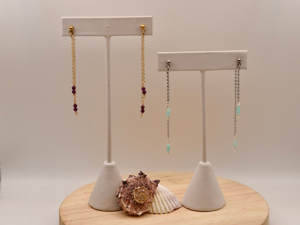 Soft Glow Threads: Dangle Earrings