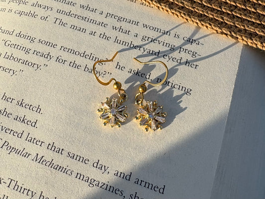 Winter Snowflake: Dangle Earrings
