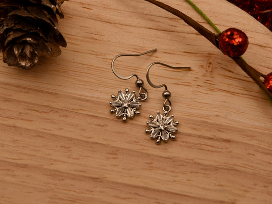 Winter Snowflake: Dangle Earrings