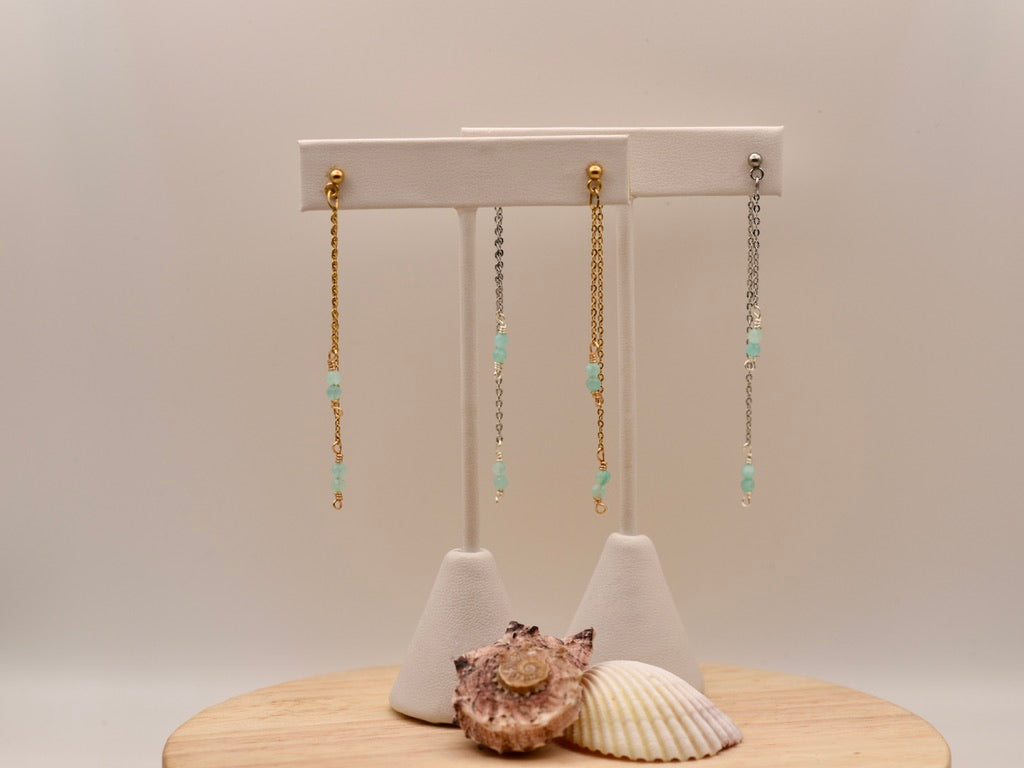 Soft Glow Threads: Dangle Earrings