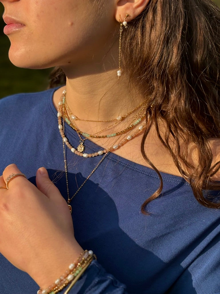 Pearl Flow Mini: Dangle Earrings