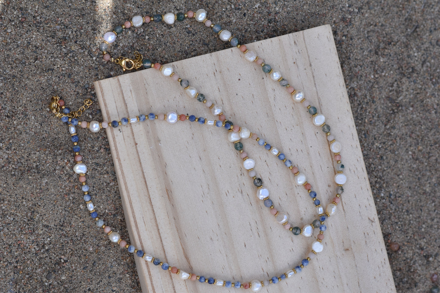 Sandy Dunes: Beaded Necklace